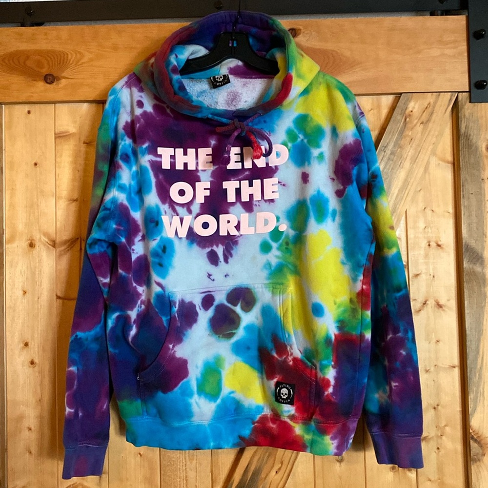 Flying Coffin Tie Dye End of The World Hoodie